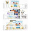3 tablettes flottantes blanches