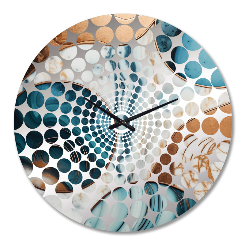 Anavi - Horloge murale abstraite en marbre, Très grand