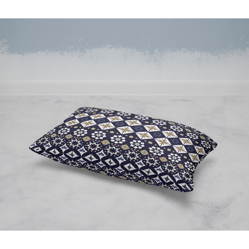 Coussin Shape Synergy, Bleu / Blanc / Jaune
