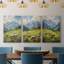 Lanscape Study Series CI - Ensemble de toiles tendues avec châssis Premium - Prêt à être accroché-102400109