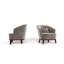 Fauteuil d'appoint rembourré Ava, gris-292474251