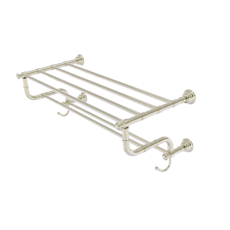 Porte-serviettes mural Freyja, Nickel poli, P 12,5 po x l 38 po x H 10,6 po