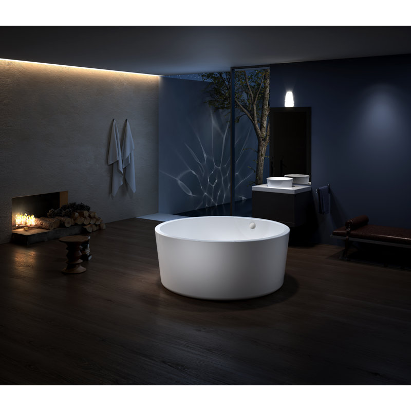 59'' x 59'' Soaking Acrylic Bathtub