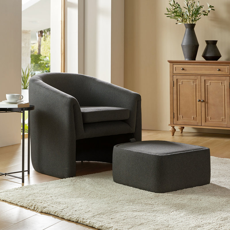 Upholstered Armchair, Charcoal