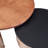 Vintage Round Nesting Coffee Table Fluted With Drawer