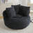 Large Padding Bean Bag With 3 Pillows & Stripes, Corduroy Fabric Chair with Filler, 5 Colors, Stuffed Accent Sofa Lounge Floor Sofa for Gaming, Reading-1453353094