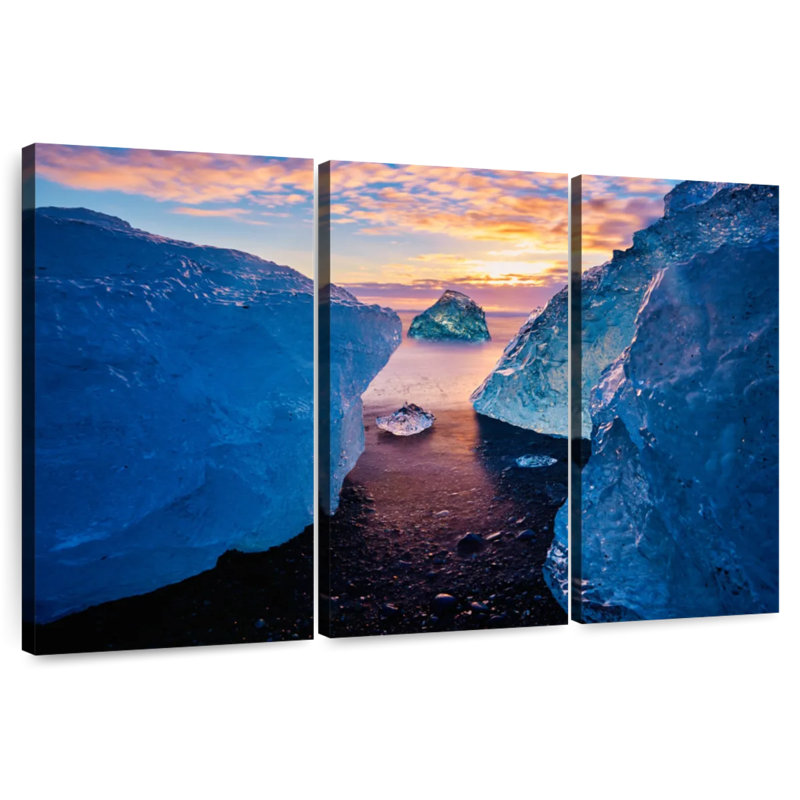 Glaçons de Diamond Beach, H 48 po x l 74 po
