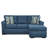 84" Wide Cotton Reversible Sofa & Chaise-1867977560