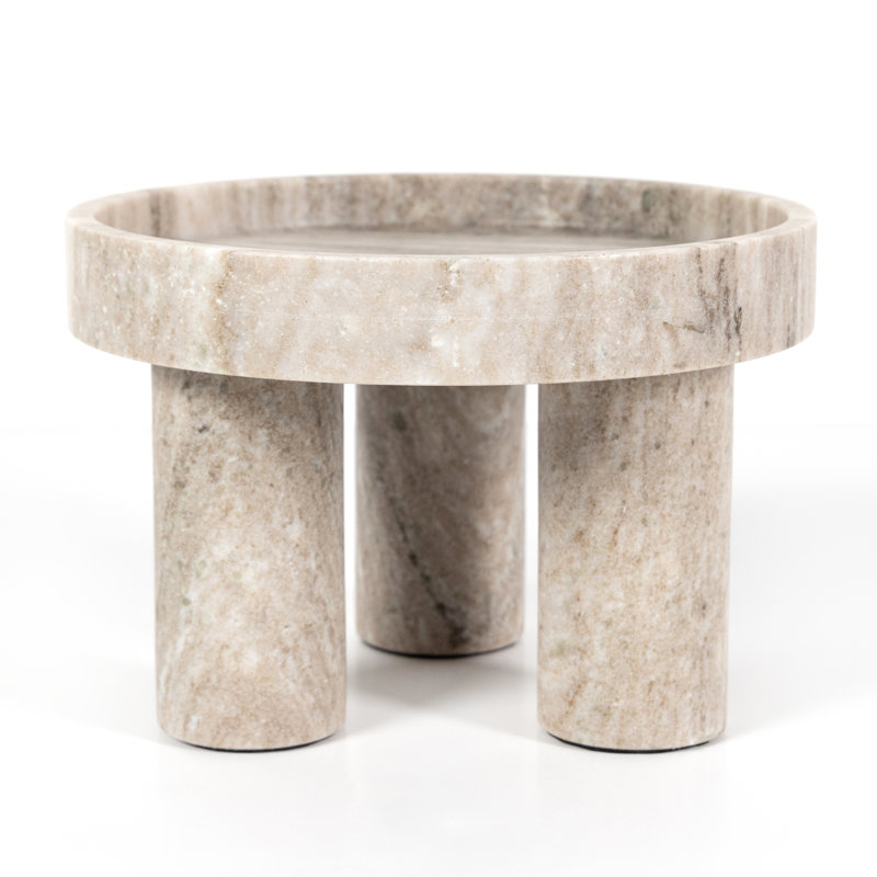 Kanto Marble Decorative Bowl, Tumbled Rust