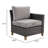 Umeh Wicker Patio Chair with Removable Cushions-82621206