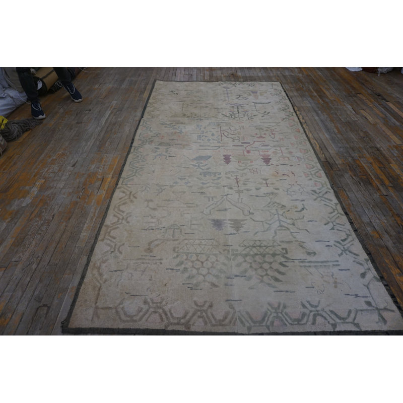 Antique American Hooked Usa Allover Floral - Loop Pile Rug