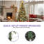 7.5FT Pre-lit Frosted Artificial Pine Christmas Tree with Pinecones and Berries-1386958992