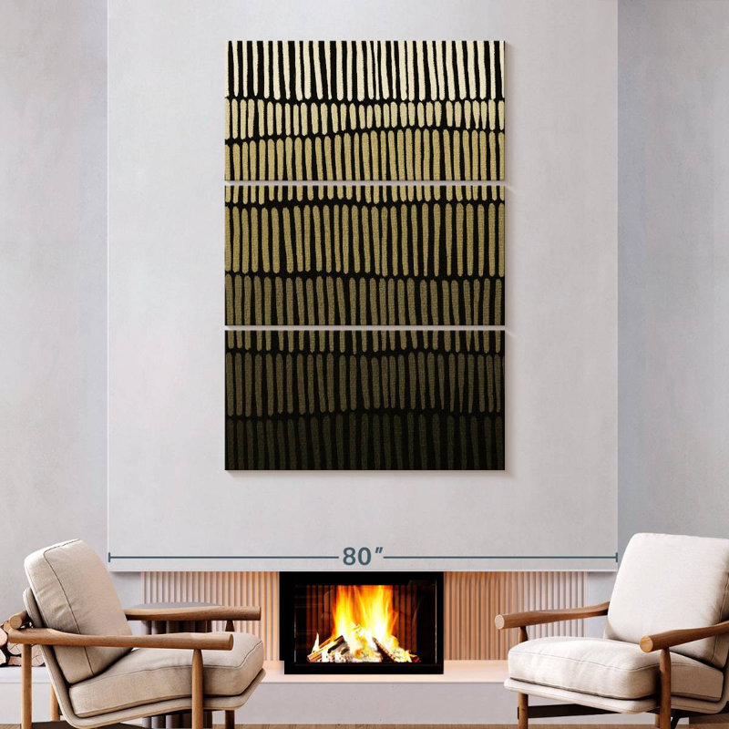 Avery Gradient Ethnic Lines, 74" H x 48" W