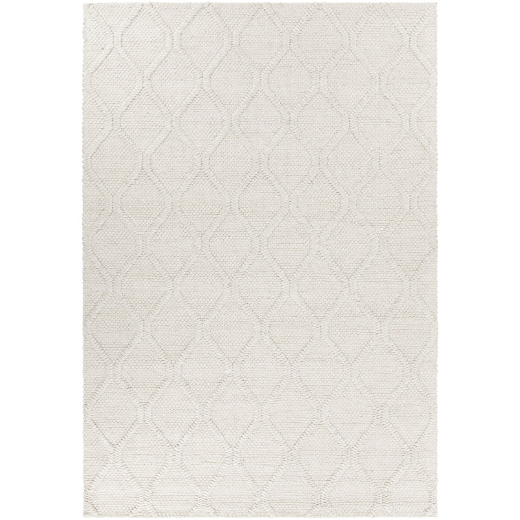 Tapis zone beige contemporaine texturée Arend