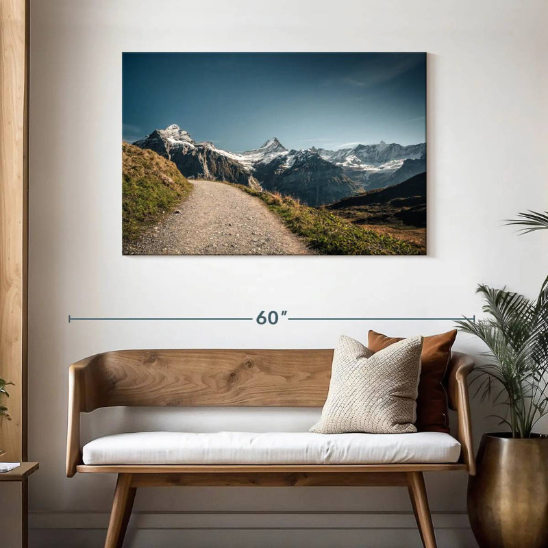 Hiking Trail In Grindelwald, 30" H x 45" W