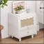 Table de chevet en bois avec armoire de rangement et 1 tiroir, une élégance exquise avec des solutions de rangement naturelles pour la chambre à coucher-572952246