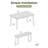 Stylish Acacia Wood Patio Dining Set, Modern Rustic Design For Outdoor & Indoor Use