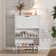 20 Pair Shoe Storage Cabinet With 2 Drawers and Adjustable Shelves