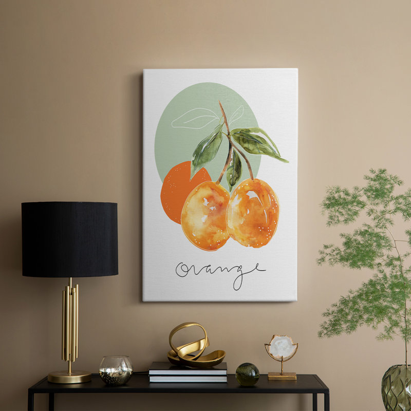 Orange -Gallery Wrapped Cavas, 12" H x 8" W