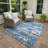 Machine Washable Indoor/Outdoor Lanphear ACN2398 Stripes Rug-2029290890