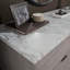 Commode contemporaine à 6 tiroirs, finition brune
