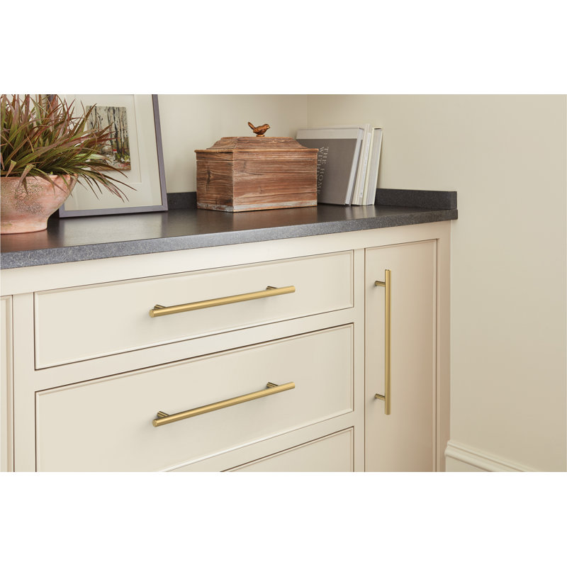 Bar Pulls Centre to Centre Bar Pull, Gold, 8 13/16, 1