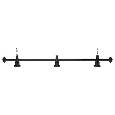 Action LPEB3 3-Lamp Pool Table Light Bar - Black