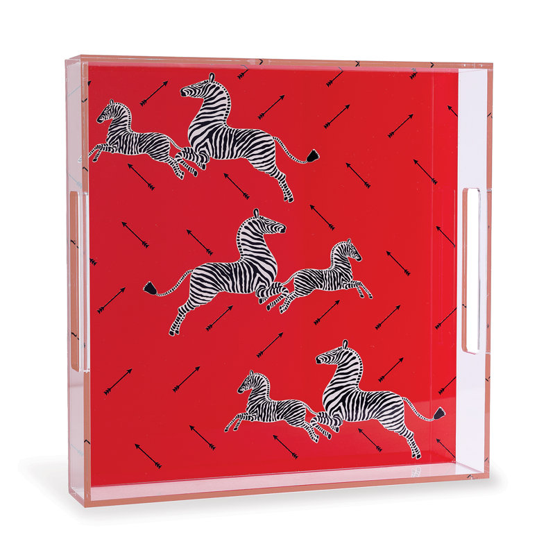 Scalamandre Maison Tray, Red