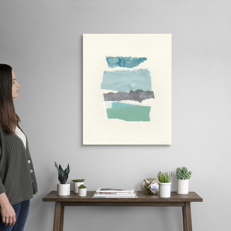 «Seaside Color Study II» par Emma Caroline - reproduction d'art, Toile tendue, H 30 po x l 24 po x P 1,25 po