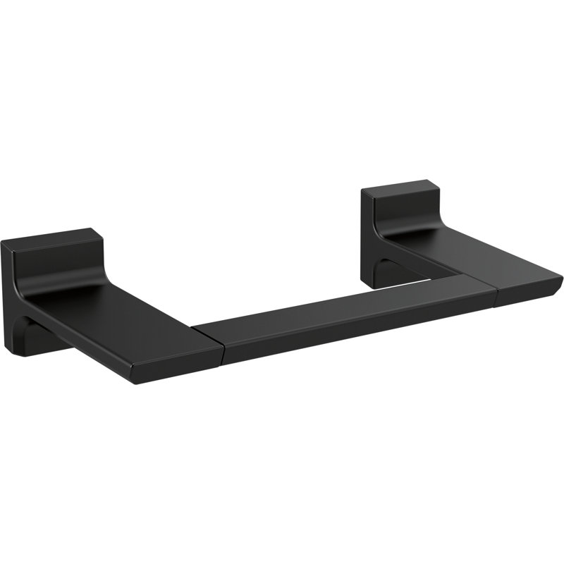 Pivotal 8" Wall Mounted Towel Bar, Matte Black