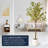 Realistic Artificial Eucalyptus Tree Faux Plant for Home Decor, Indoor Living Room or Office - 60"