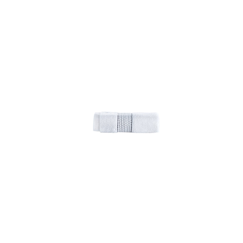 Turkish Cotton Midweight Jacquard Washcloth, Anthracite