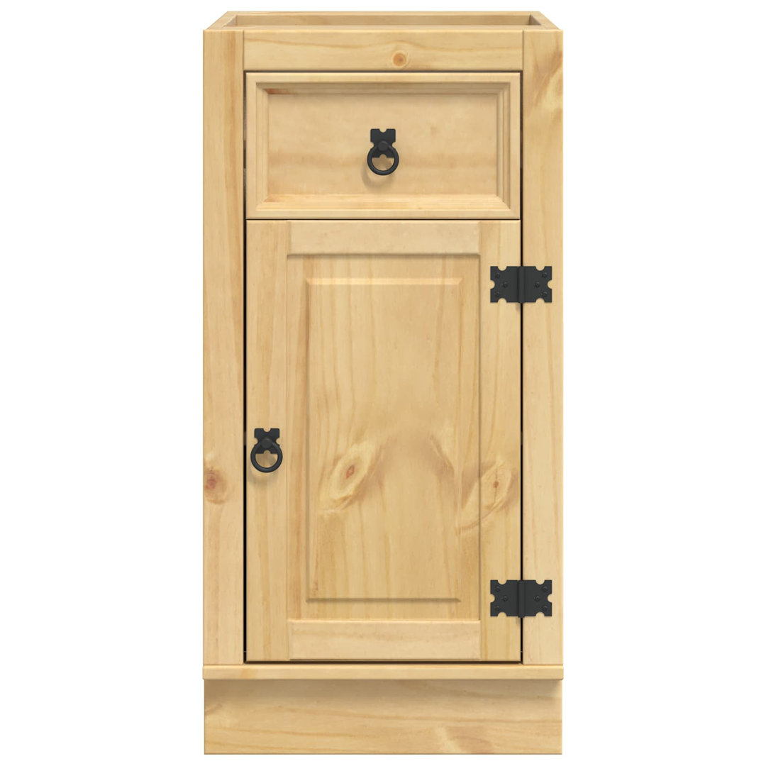 Vidaxl Cabinet With Storage SKI Honey Brown Solid Pine Wood Modern Furniture