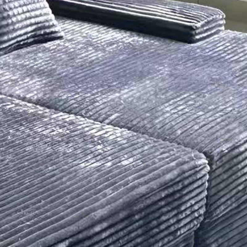Méridienne double surdimensionnée 85 po Eliam Boneless, Gris