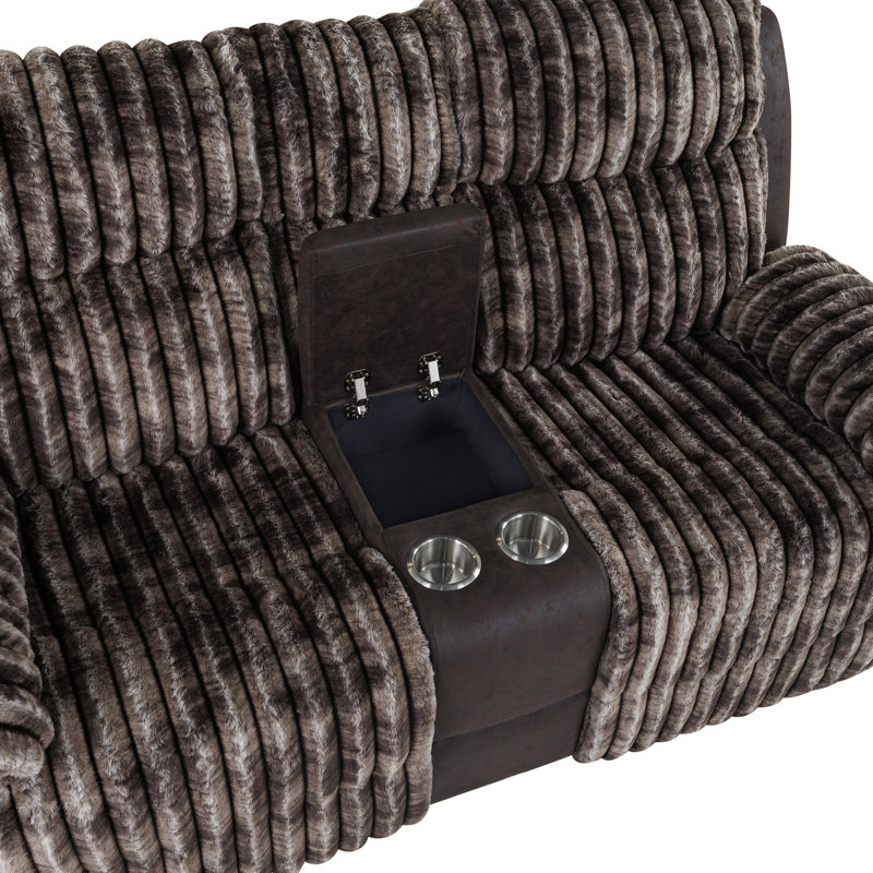 Causeuse inclinable Yardley U6028, Brun