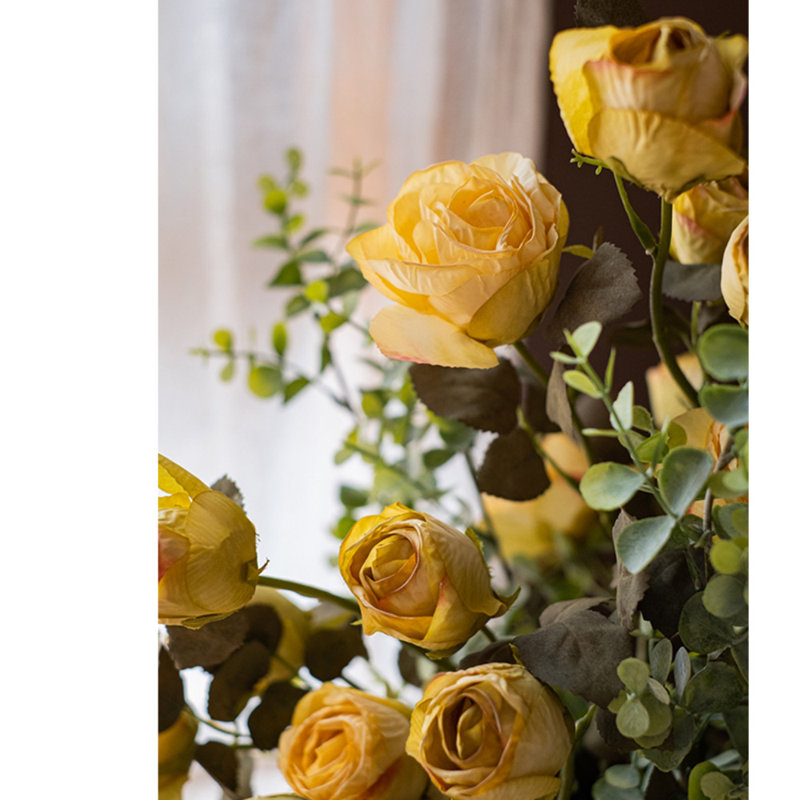 Tige de rose sec, Jaune