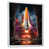 White Floater Framed