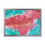 Reproduction d'art sur toile, rose et turquoise-67239094-67239097