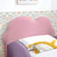 Lit d'enfant simple en similicuir en forme de nuage avec garde-corps et lit de sécurité pour tout-petits-1583010069