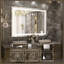 Miroir de salle de bain avec éclairage à DEL à intensité variable et miroir antibuée 3 couleurs Johnn-1556908496