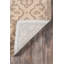 Tapis taupe crocheté à la main intérieur / extérieur Ikat-1000130257