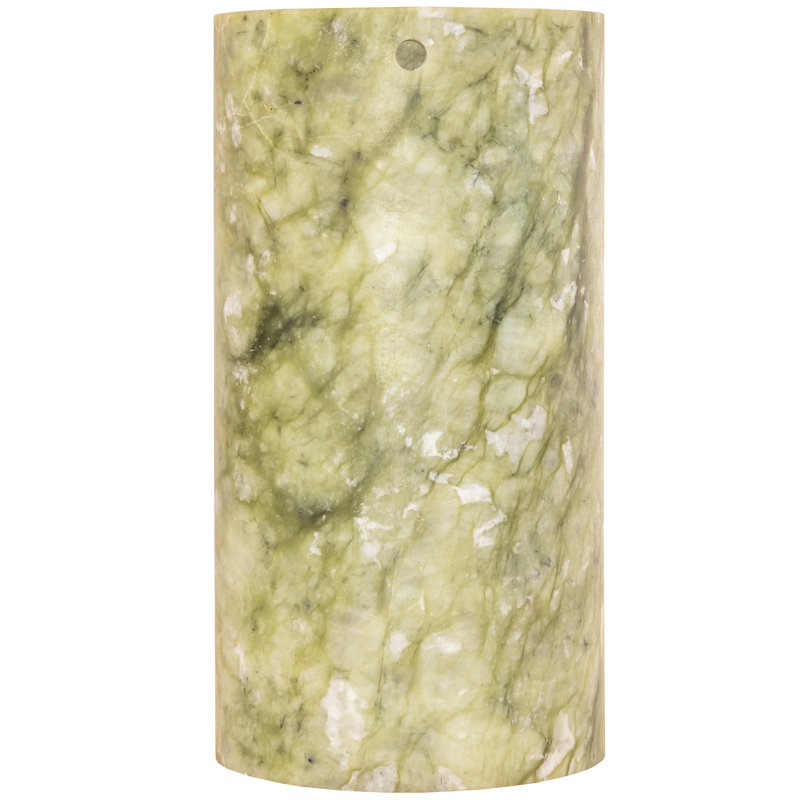 Abat-jour cylindrique vert 3,5 po