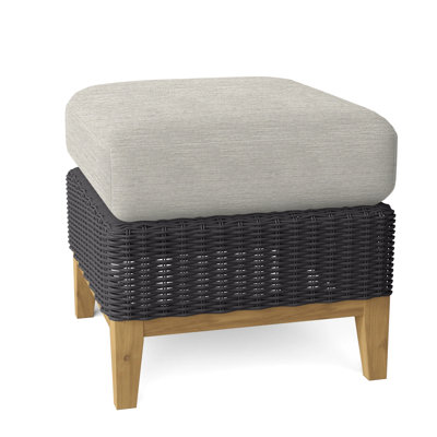 Frances Outdoor Teak Ottoman