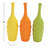 Ceramic Multi Colored Decorative Vase Set