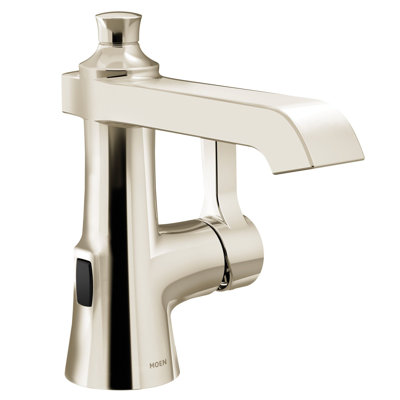 Moen Flara Motionsense Wave Touchless Single Handle Bathroom Sink Faucet with Drain Assembly
