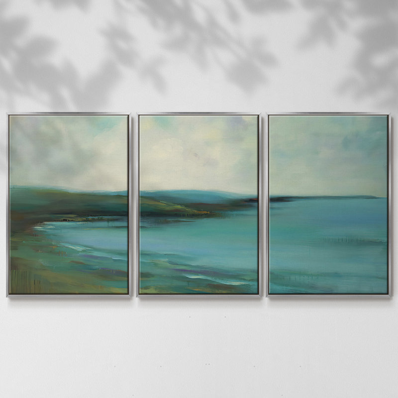 «The Sound», reproduction sur toile 3 pièces, Argent