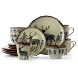 Bryon 16 Piece Stoneware Dinnerware Set - Service for 4