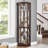 Lighted Corner Curio Cabinet - Display Case For Living Room-1504069198