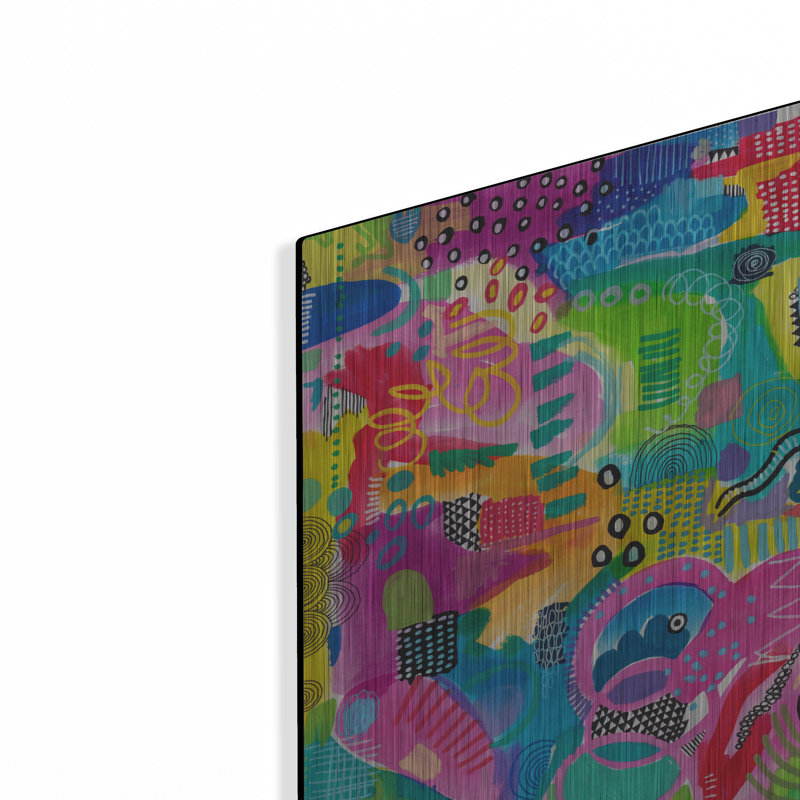 Art mural en métal «Candy Corner» par Hello Angel, Red Barrel Studio®, H 16 po x l 12 po