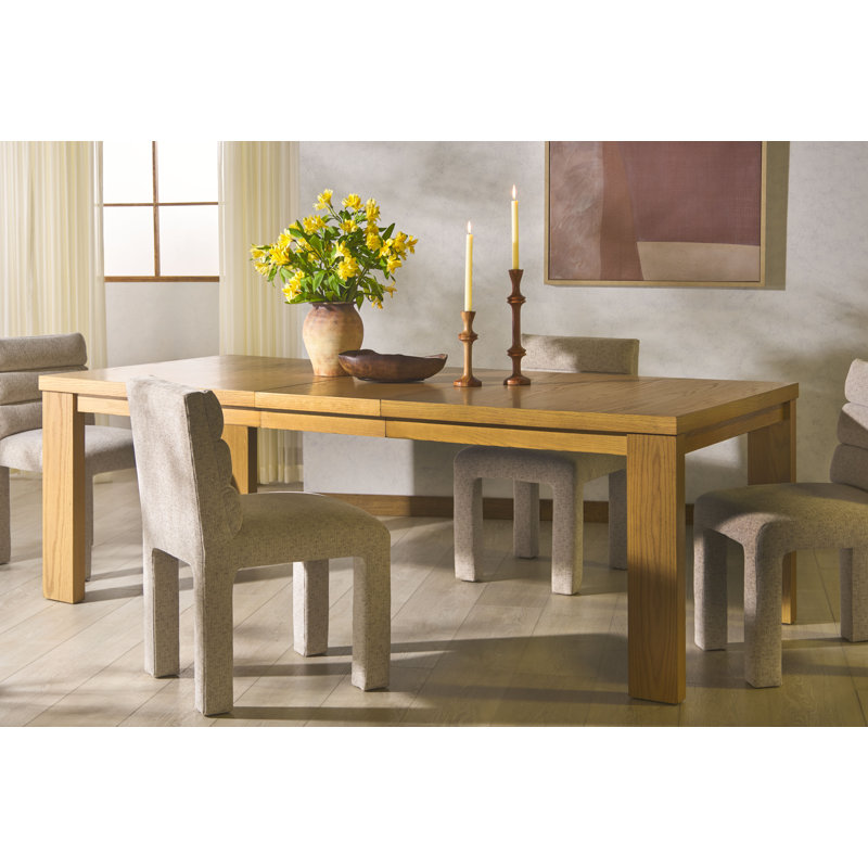 Desmond Extendable Wood Dining Table, Natural
